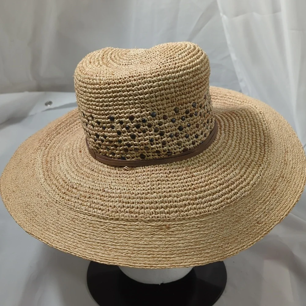 Flora Bella wide brim women straw sun hat - Picture 5 of 9